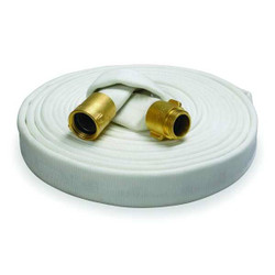 Sim Supply Fire Hose,100 ft,White,Polyester  3ATP6