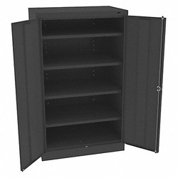 Tennsco Storage Cabinet,60"x36"x24",Black,4Shlv 6024BK
