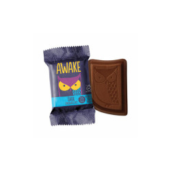 Awake Caffeinated Dark Chocolate Bites, 0.47 oz Bars, 50 Bars/Carton A00458U