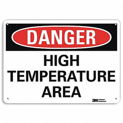 Lyle Danger Sign,10 inx14 in,Aluminum U3-1600-NA_14x10