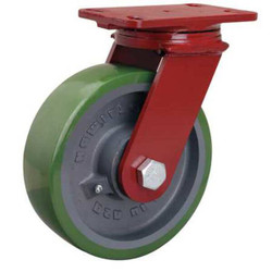 Hamilton Standard Plate Caster,Swivel,2000 lb. S-FM-8DB-4SL-IB