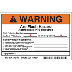 Brady Permanent Adhesive Lbl,4inx6in,Vinyl,PK5 121099