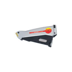 Hidden Edge® Utility Knife, 6-1/2 in L, Utility Steel Blade, Silver