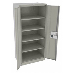 Tennsco Storage Cabinet,78"x36"x24",LtGry,4Shlv  7824ELLG