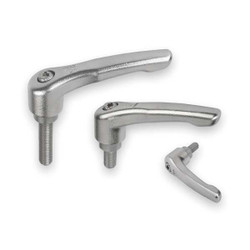 Kipp SS Adj Handle,1/4-20,Ext,1.57,1.85,2.8 K0124.1A2X40