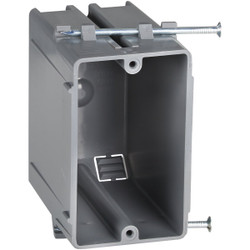 1-Gang PVC Molded New Work Wall Electrical Box, 22 Cu. In. BCJ-003