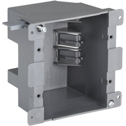 2-Gang PVC Molded Old Work Wall Electrical Box, 25 Cu. In. BCJ-008