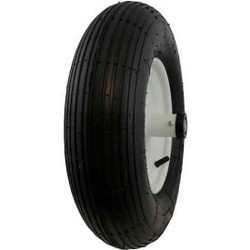 Marathon 20001 4.80/4.00-8 Pneumatic Wheelbarrow Ribbed Tread - 6"" Centered Hub