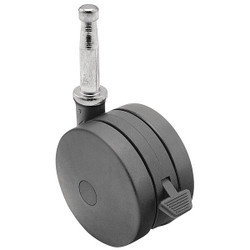 Shepherd Hardware Stem Caster,2"dia,Nylon,75lb PUT50302BK-B