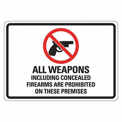 Lyle Security Sign,7 in x 10 in,Plastic LCU1-0105-NP_10x7