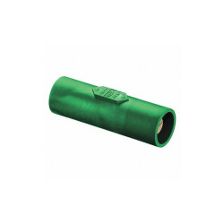 Hubbell Double Connector,600VAC/250VDC,Green HBLDMGN