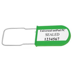 Universeal Padlock Seals,Green,Acrylic,PK50 UPAD-PC GREEN50