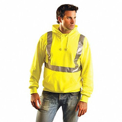 Occunomix Sweatshirt,Mens,3XL,Yellow LUX-SWTLH-Y3X