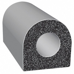 Trim-Lok Seal, EPDM Rubber, Black, 25 ft L X105BT-25