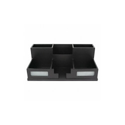 Victor Technology Desktop Organizer,Midnight Black,4" H 9525-5