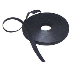 Velcro Brand Hook-and-Loop Tie Roll,37 1/2 ft,Black .500QTK/12.5