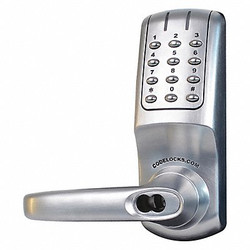 Codelocks Electronic Key Lock,Brushed Steel CL5210IC-BS