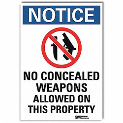 Lyle Notice Sign,10inx7in,Reflective Sheeting U1-1012-RD_7X10