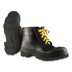 Monarch Steel Toe Ankle Boots, Size 11, Polyester/PVC, Black