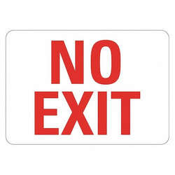 Lyle Exit Sign,10 in x 14 in,Plastic LCU1-0007-NP_14x10