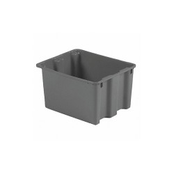 Lewisbins Stk and Nest Ctr,Gray,Solid,Polyethylene SN2117-12 Gray