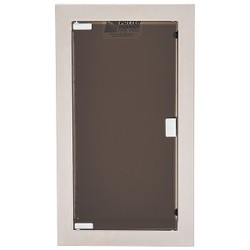 Buena Fire Extinguisher Cabinet,Silver,SS 7162-A-19