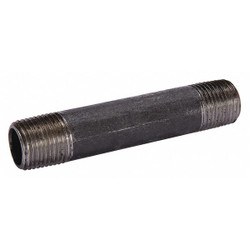 Sim Supply Black Pipe Nipple,Threaded,4x8 In  591-080