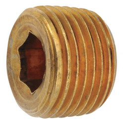 Manufacturer Varies Countersink Plug, Brass, 1/2 in, MNPT 706115-08