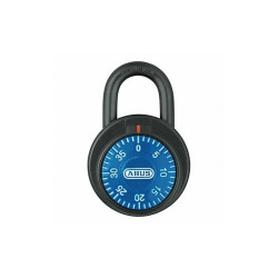 Abus Combination Padlock,2 in,Round,Black 78/50 Blue