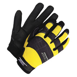 Bdg Gloves,Black/Yellow,Slip-On,XL 20-1-10603Y-XL