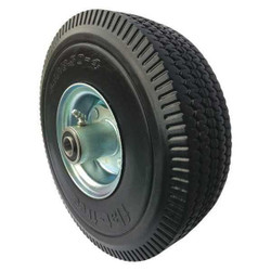 Marastar Flat-Free Wheel,10"dia,350lb,4.10/3.50-4 4DE48