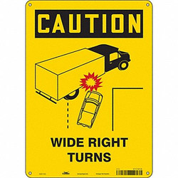 Condor Safety Sign,14 inx10 in,Vinyl 477U50