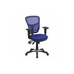 Flash Furniture Executive Chair,Blue Seat,Mesh Back HL-0001-BL-GG