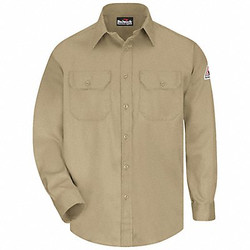 Vf Imagewear FR Long Sleeve Shirt,Button,Khaki,M SLU8KH RG M