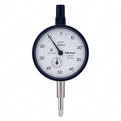 Mitutoyo Dial Indicator,0 to 10mm,0-50-0 2047A