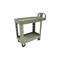 Rubbermaid Commercial Utility Cart,500 lb. Load Cap.,PE FG450088BEIG