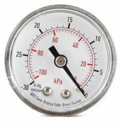 Sim Supply Pressure Gauge,0 to 4000,0 to 28,000 kPa  4FMA7