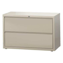 Hirsh Lateral File Cabinet,Putty,28 in. H 17456