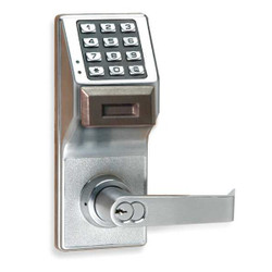 Locdown Electronic Lock,Brushed Chrome,12 Button PDL3000IC US26D