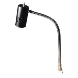 Lumapro Task Light,Gooseneck,6.5 W,Black 33HP79