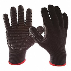 Impacto Glove,XL,Palm Type Coated,PR BLACKMAXXISO50