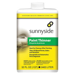 Sunnyside Paint Thinner,1 qt,Bottle 30432