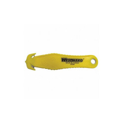 Westward Safety Cutter,Disp,5-3/8 in.,Yellow,PK10 39CE84