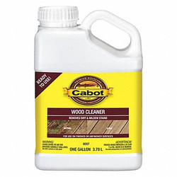 Cabot Wood Cleaner,Clear,1 gal. 140.0008007.007