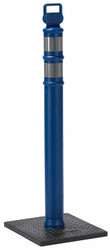 Sim Supply Delineator Post with Base,45" H,4" Dia.  03-747BRBC