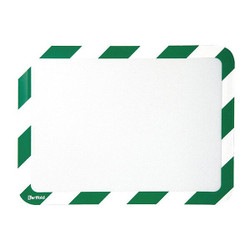 Tarifold Sign Holder,Green; White,10 1/4" H,PK2 P194995