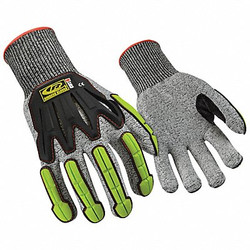 Ansell Cut Resistant Gloves,Gray,Knit,S,PR 060-08