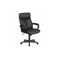 Flash Furniture Executive Chair,Black Seat,Leather Back GO-2196-1-GG