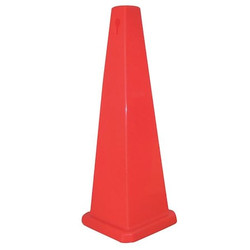 Tough Guy Traffic Cone,Orange,Polypropylene,26in H 6VKP9