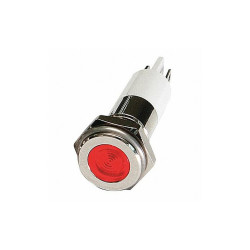 Sim Supply Flat Indicator Light,Red,12VDC  24M093